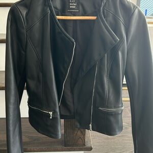 Zara faux leather jacket